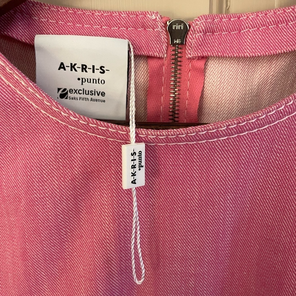NWOT Akris Punto Stretch Denim Knee Length Dress - Picture 4 of 6